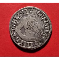 Датская марка 1617 г. Христиан IV