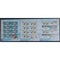 Марки Беларуси 2010 года МЛ и листы, С Рождеством Христовым! С Новым годом! КМ 866/7, каталог 9,6 евро