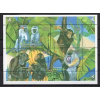 Иран 2004. Фауна, обезьяны блок  (2976)