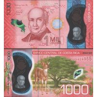 Коста Рика 1000 колон 2019 год  UNC  (полимер)