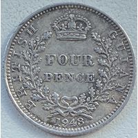 Британская Гвиана 4 пенса 1943 г.
