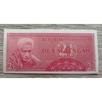 Werty71 Индонезия 2,5 рупии 1956 UNC 2 1/2 банкнота