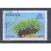 [2455] Ангола 1998. Морская фауна.Кораллы и другие. Гашеная марка.