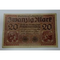20 марок 1918 г. Германия