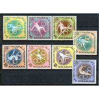 Шарджа - 1964 - Летние олимпийские игры - [Mi. 61A-68A] - полная серия - 8 марок. MNH.  (Лот 60Jw)-T9P3