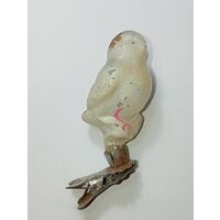 Ёлочная игрушка - Воробей , СССР