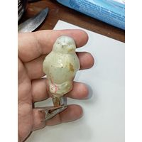 Ёлочная игрушка - Воробей , СССР