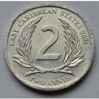 Восточные Карибы, 2 цента 2004 г.