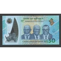 Намибия 30 долларов 2020 года. Тип P-W18. Состояние UNC