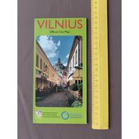 Карта Вильнюса для туристов раскладная (3382)