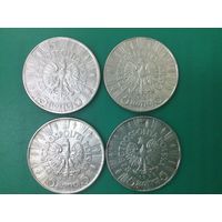 Польша 5 злотых 1934 1935 1936 1938 погодовка Пилсудский