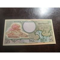 Индонезия 25 рупий образца 1959 года AUNC p67