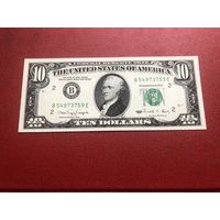 10 долларов 1990 года идеальные