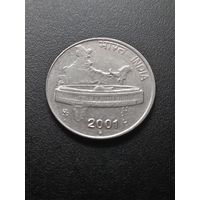 Индия 50 пайс 2001 г.