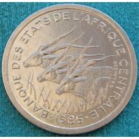 Центральная Африка (BEAC) 1 франк 1985 год  Тираж: 300.000 шт   "Мешковой - Unc"