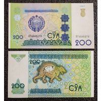 200 сум Узбекистан 1997 г. UNC