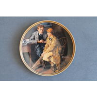 Тарелка коллекционная [США, Knowles, Признание (Норман Роквелл), Bradex #84-R70-4.11] D=21,5см.