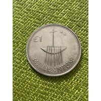 Ирландия 1 флорин 2000 г ( Миллениум )