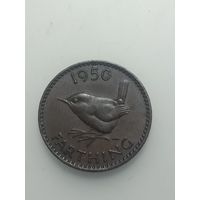 Великобритания фартинг  1950 года .