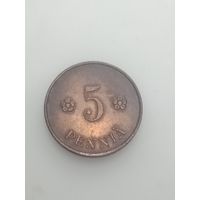 Финляндия 5 пенни 1921 года .