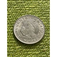 Мексика 50 сентаво 1968 г ( ИНДЕЕЦ Южная Латинская Америка Мехико )