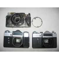 Тушки фотоаппарата Зенит и Сокол на детали одним лотом, лот 3