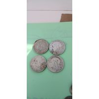 Сборный лот р .п. сербрянных монет