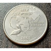 США , 2002   D   Квотер штата Луизиана    ( 1-5-6 )