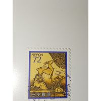 Япония 1982 год изображение основано на лакированной шкатулке Касугаяма