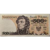 Польша 500 Злотых 1982 FT   ХF 593