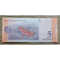 Werty71 Венесуэла 5 боливаров 2018 UNC банкнота лягушка