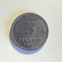 Германия 5 пфеннигов 1921 J