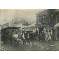 Минск, 1918 год. Оккупация. Немцы на Захарьевской улице. Фото для прессы и пояснительная записка