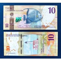 Кюрасао и Синт-Мартен, 10 гульденов 2025 г., P-W1, UNC