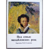 Набор открыток "Под сенью михайловских рощ". автор Ездакова 1984, 14 шт.