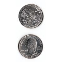 25 центов США 2014 Национальный парк Грейт-Смоки-Маунтинс (Теннесси)  S