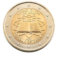 2 евро 2007 Австрия 50 лет подписания Римского договора UNC из ролла