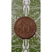 Словакия 10 геллеров 1942