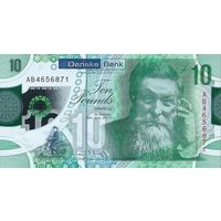 Северная Ирландия 10 фунтов образца 2017 года UNC pw214