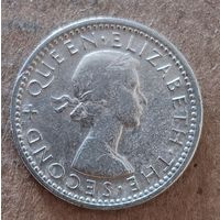 Родезия и Ньясаленд 6 пенсов 1957 г.,  КМ# 4