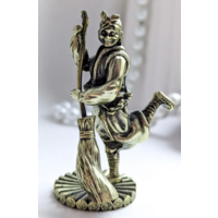 Статуэтка Баба Яга с метлой Бронза