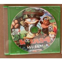 DVD диск с игрой. Worms 4. Mayhem.