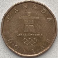 Канада 1 доллар 2010 г. Олимпиада в Ванкувере
