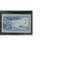 США-1956, (Мих.707),  ** , Дети (одиночка)