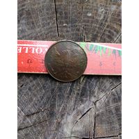 Пуговица-Знак на воротник фельдфебеля. Кайзеровская Германия. Большая. Состояние