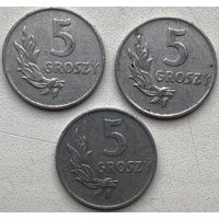 Польша 5 грошей 1949 г. Алюминий. Цена за 1 шт.