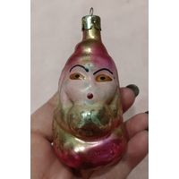 Ёлочная игрушка, стекло, узбечка с пиалой