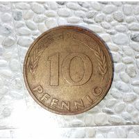 10 пфеннигов 1981 года(D) Федеративная республика. Родная патина!