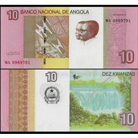 Ангола 10 кванза образца 2012 года UNC p151b серия WA
