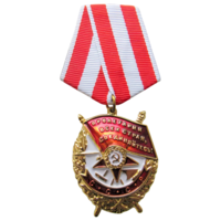 Копия Орден Боевого Красного Знамени СССР на колодке